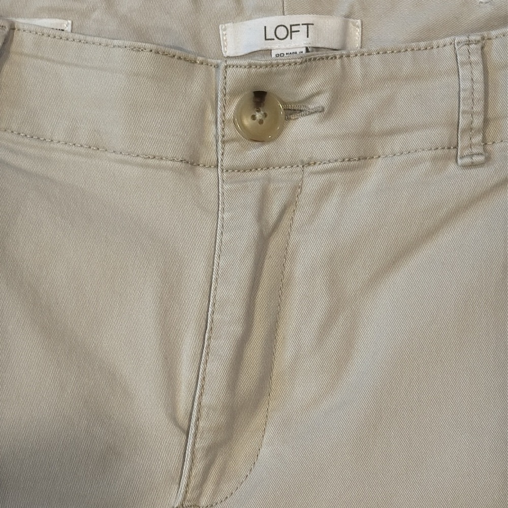 LOFT Cream Chinos - Picture 2 of 8